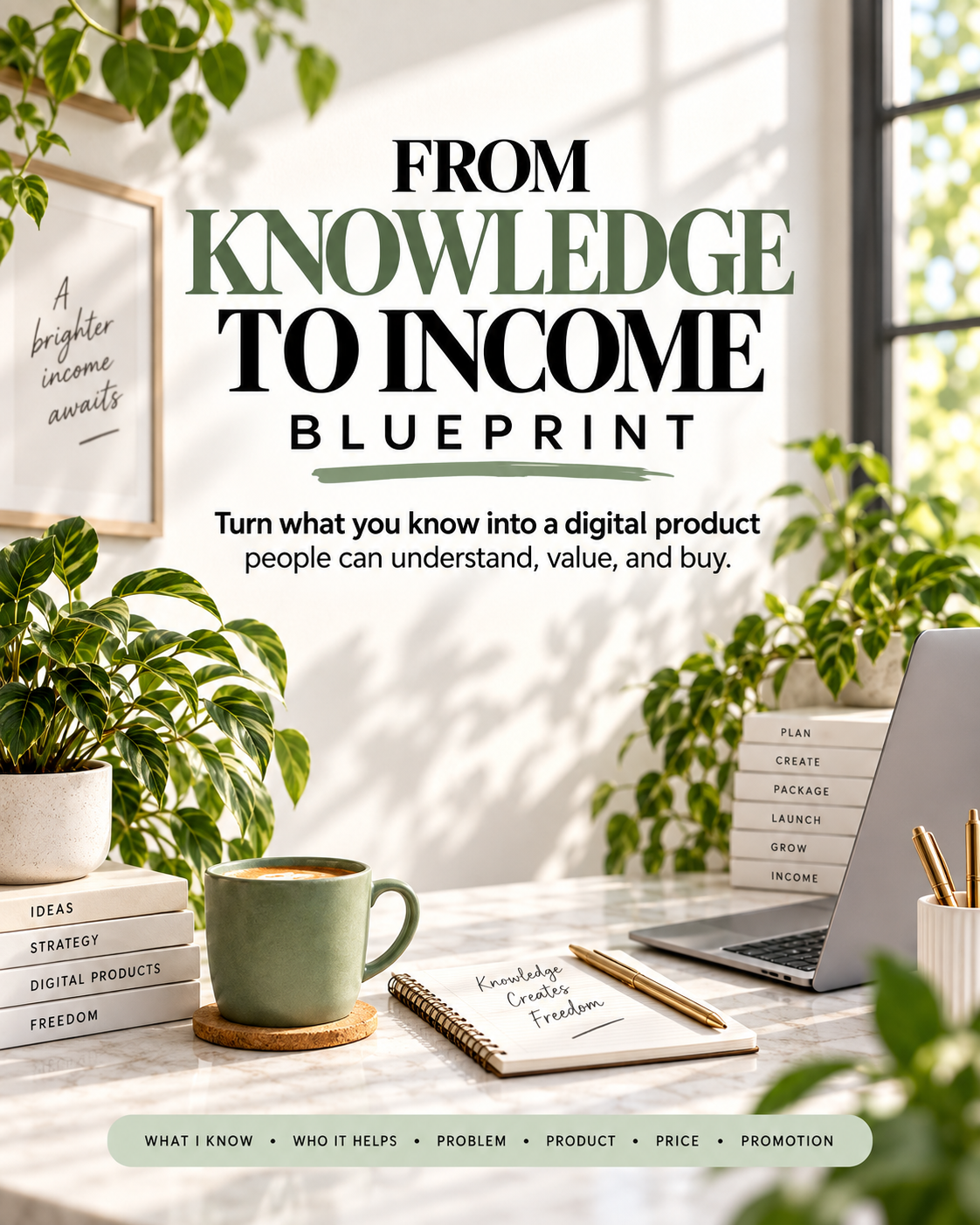 From Knowledge to Income Blueprint
